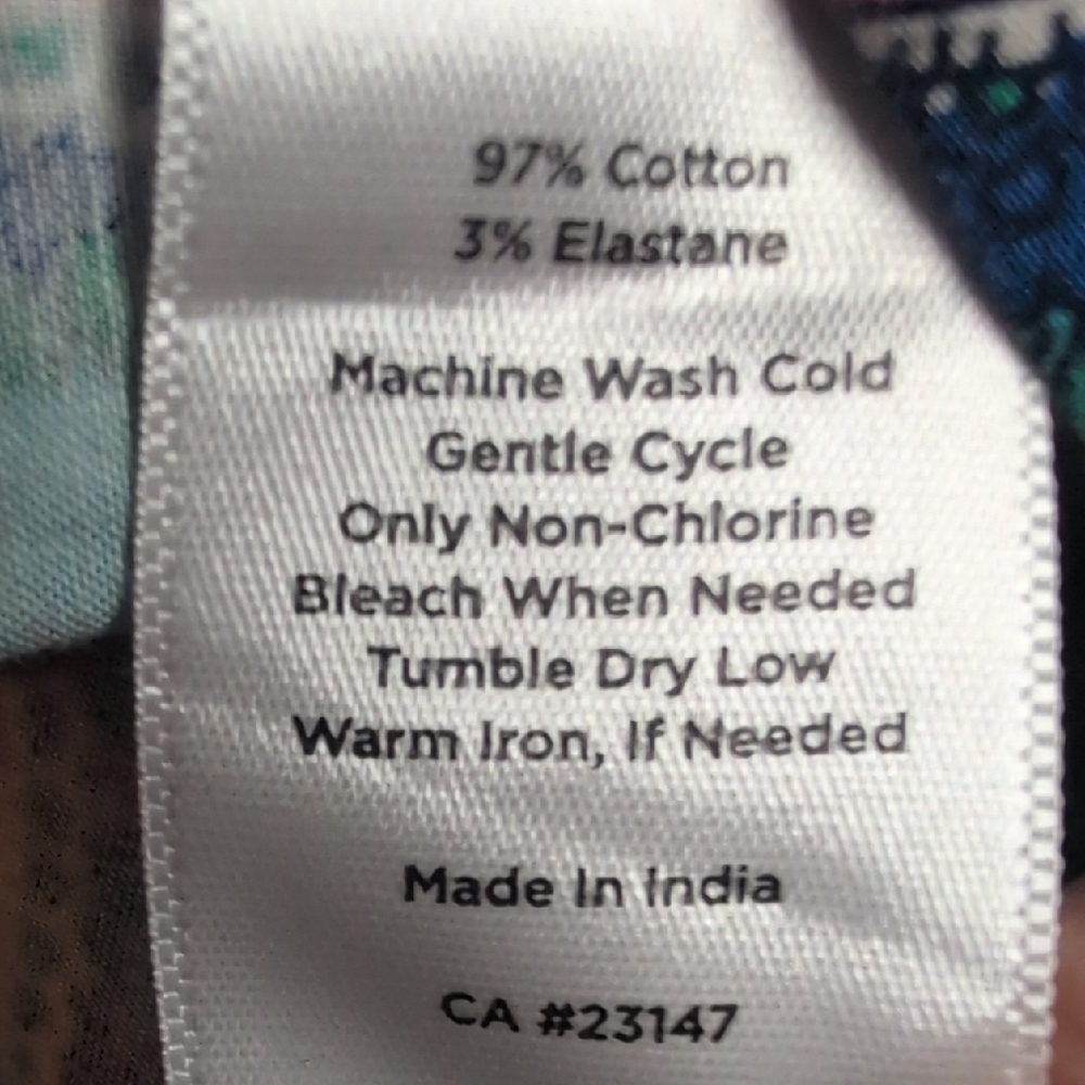 Talbots Paisley Button Down - Picture 3 of 4